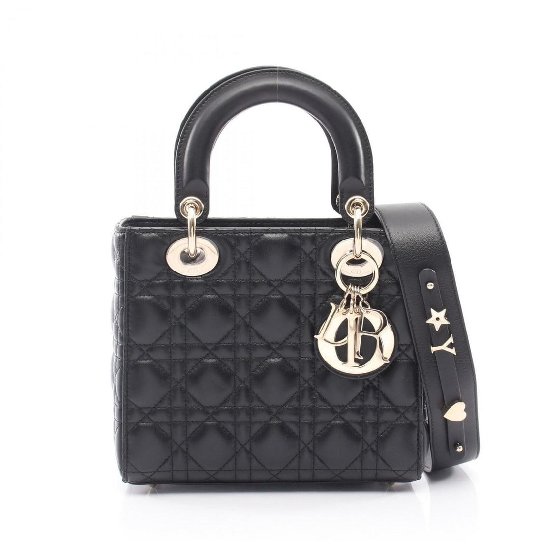 Christian Dior Dior LADY DIOR MY ABCDIOR Lady Small Cannage 2-Way Handbag Leather Women's Black: --- Catalog ---Category: SizeSize (HxWxD): 17cm x 20cm x 8cm / 6.69'' x 7.87'' x 3.14''Category: DesignType: HandbagColor: BlackGender: WomenMaterial: Leather Category: GeneralBrand: Christian Dior---