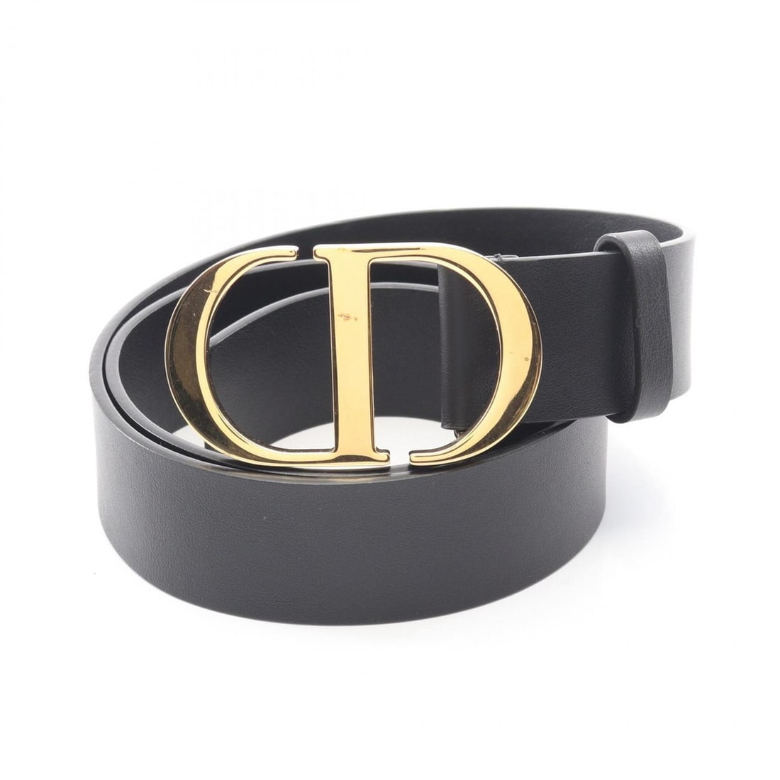 Christian Dior Dior CD logo belt, leather, women's, black.: --- Catalog ---Category: SizeWidth: 3.5cm / 1.37''Length: 75cm - 85cm / 29.52'' - 33.46''Category: DesignType: Standard beltColor: BlackGender: WomenEmbellishment: AbrasionMaterial (Strap): Leather Ca