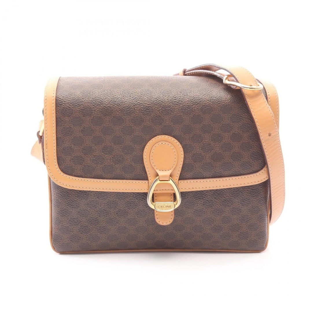 Celine Macadam Shoulder Bag/Handbag, Coated Canvas and Leather, Women's, Brown (1 of 19)