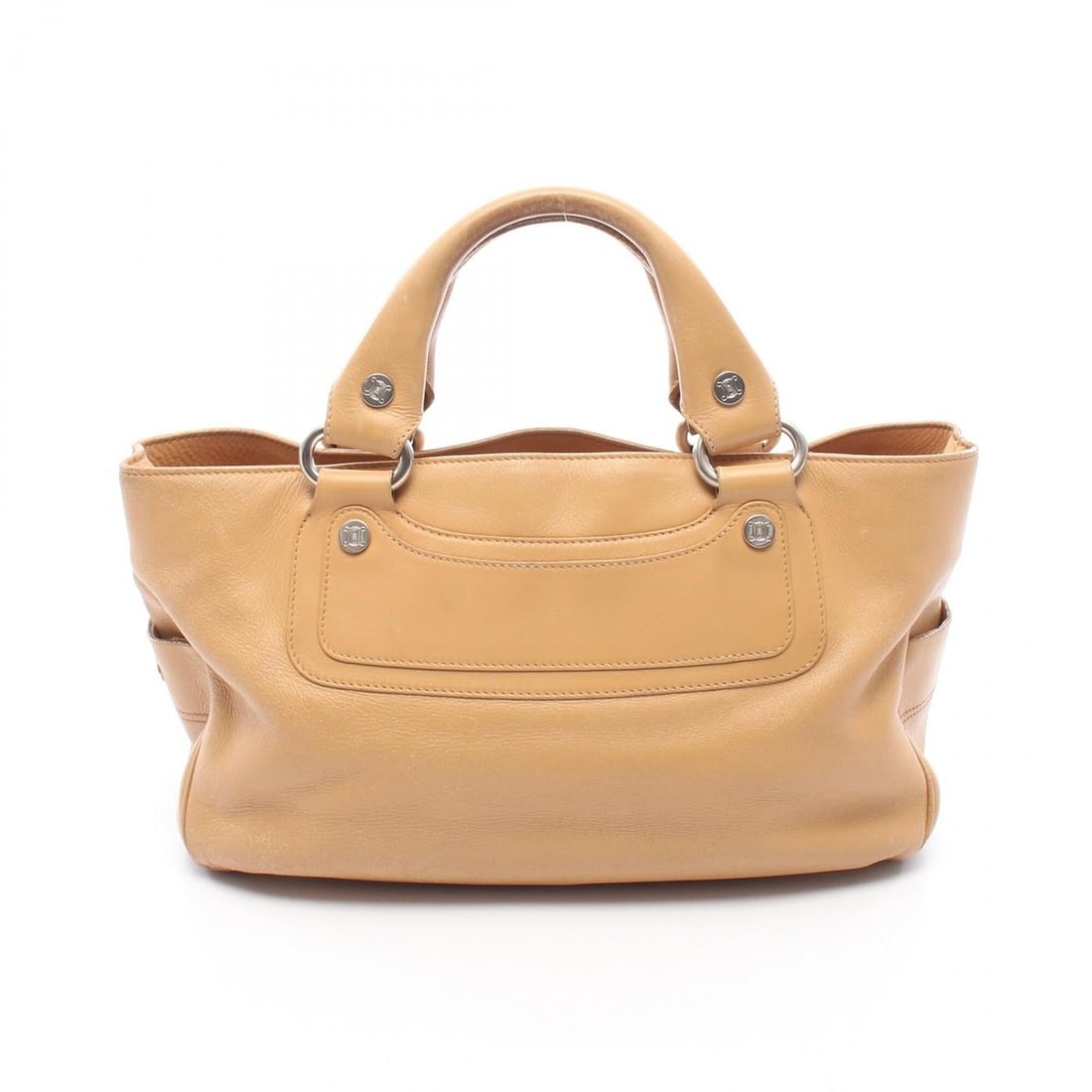 Celine Boogie Bag Handbag, Leather, Women's, Beige (1 of 14)