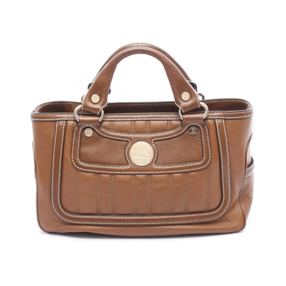 Celine Boogie Bag Handbag, Leather, Women's, Brown (1 of 14)