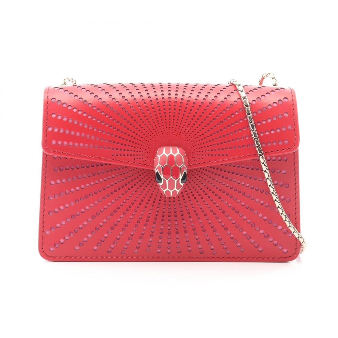 Bulgari BVLGARI Serpenti Forever Shoulder Bag Handbag Leather Women's Red/Pink: --- Catalog ---Category: SizeSize (HxWxD): 11cm x 17cm x 2cm / 4.33'' x 6.69'' x 0.78''Category: DesignType: Handbag, Shoulder bagColor: Pink, Red colorGender: WomenMaterial: Leather Category: General