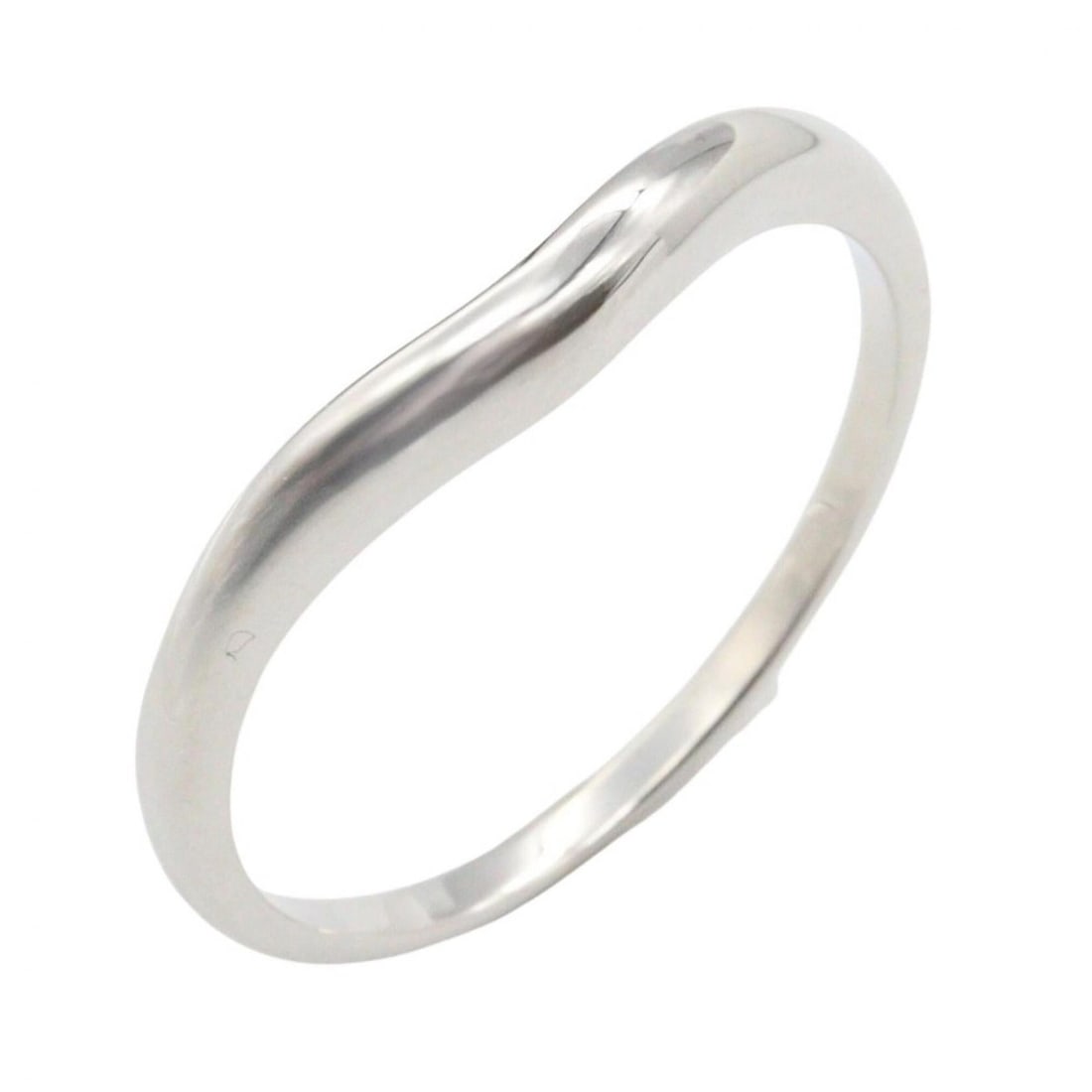 BVLGARI Corona Curve Ring, Platinum (Pt950), Men's/Women's, Silver Tone (1 of 13)