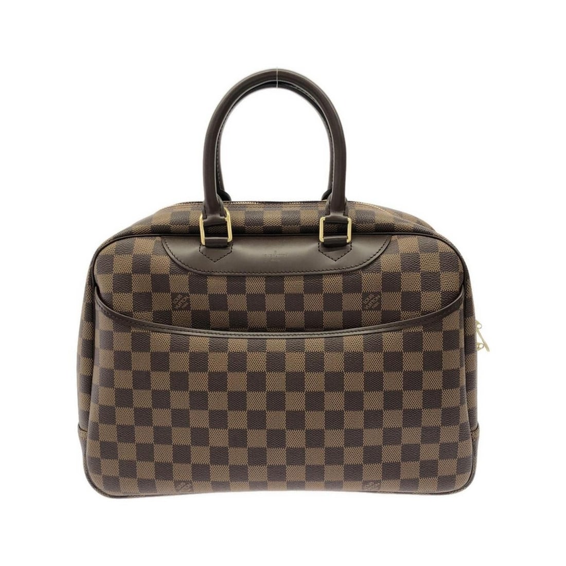 Louis Vuitton Damier Bowling Vanity N47272 Handbag: --- Catalog ---Category: SizeSize (HxWxD): 25cm x 35cm x 14cm / 9.84'' x 13.77'' x 5.51''Category: DesignType: HandbagColor: EbeneGender: WomenMaterial: Coated canvas Hardware Color: GoldCategory: Gen