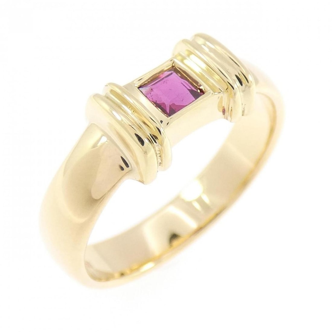 Tiffany Ruby Ring: --- Catalog ---Category: SizeJP Size: 7US Size: 4Category: DesignType: Band ringGender: WomenMaterial: Yellow gold (18K)Category: GeneralBrand: Tiffany--- Item List ---Section: ConditionRanking: Rank 