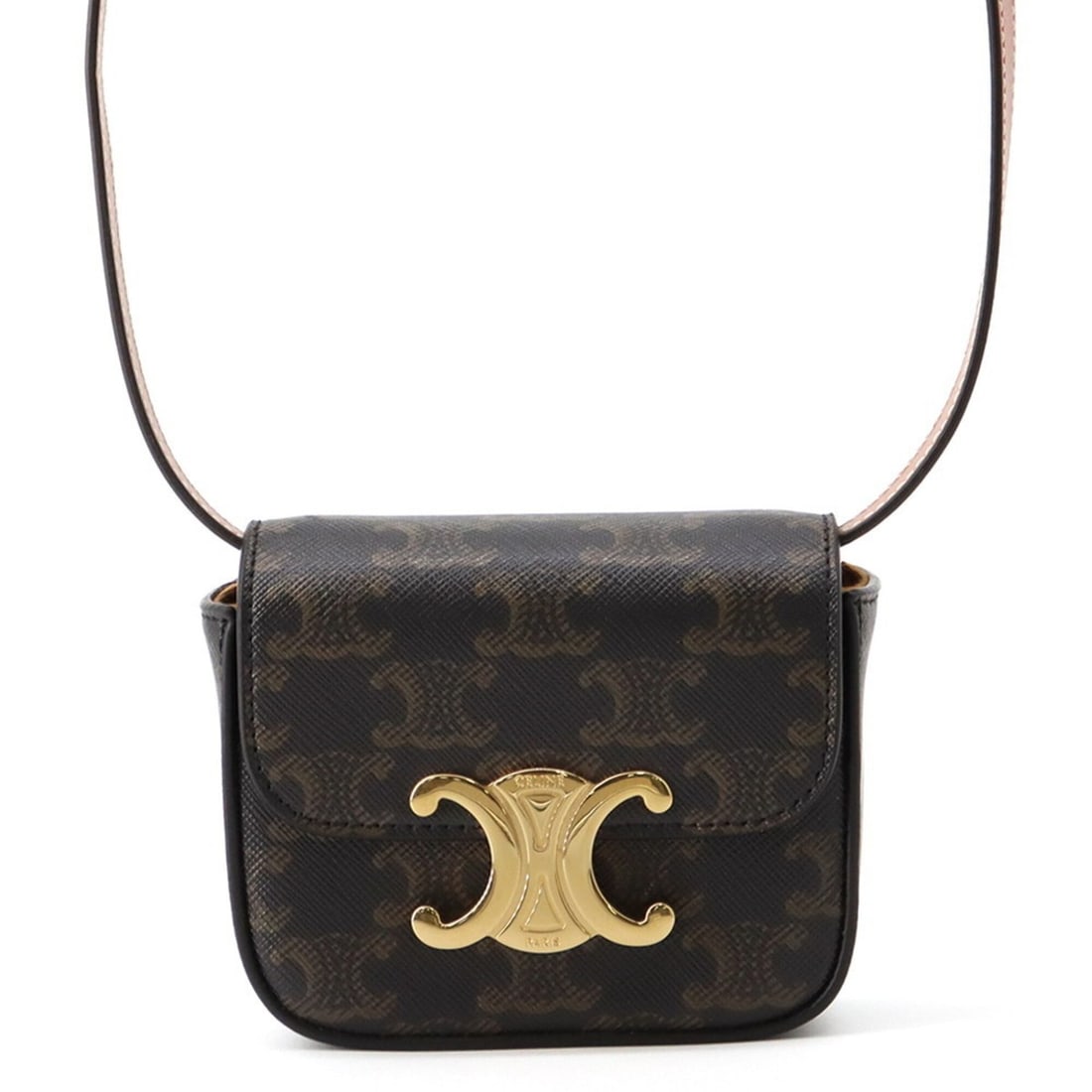 Celine Shoulder Bag Mini Claude Triomphe Leather 10I512DQB CELINE Pochette Handbag: --- Catalog ---Category: SizeWeight: 200g / 7.05oz.Size (HxWxD): 9cm x 11cm x 4cm / 3.54'' x 4.33'' x 1.57''Strap Length: 97cm - 123cm / 38.18'' - 48.42''Category: DesignType: Pochette, Shoulder bagGe