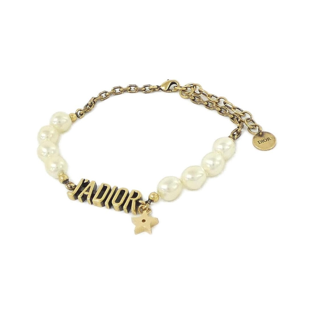 Christian Dior J'Adior Bracelet: --- Catalog ---Category: SizeTotal Length: 24cm / 9.44''Category: DesignType: Charm braceletColor: WhiteGender: WomenCategory: GeneralBrand: Christian Dior--- Item List ---Section: ConditionRanking: R