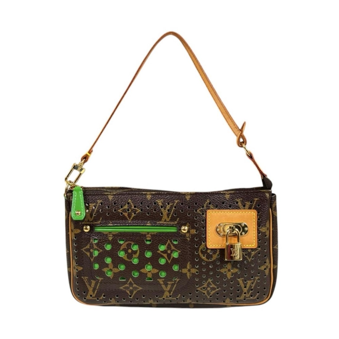 Louis Vuitton Pochette Accessoires Monogram Perfo Handbag, Canvas M95184 Brown, Women's LOUIS: --- Catalog ---Category: SizeSize (HxWxD): 12cm x 21cm x 4cm / 4.72'' x 8.26'' x 1.57''Category: DesignType: Handbag, PochetteColor: Brown, VertGender: WomenMaterial: Monogram , Canvas Category: Gener