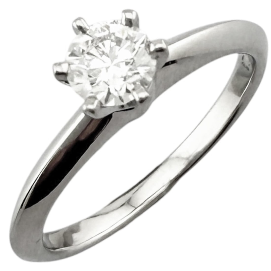 Tiffany & Co. Solitaire Ring, Platinum 950, 0.31ct Diamond, Women's Ring.: --- Catalog ---Category: SizeJP Size: 9US Size: 5Category: DesignType: Band ringGender: WomenMaterial: Platinum 950Category: GeneralBrand: Tiffany--- Item List ---Section: ConditionRanking: Rank S Use