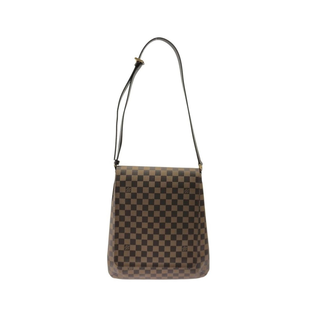 Louis Vuitton Damier Musette N51302 Shoulder Bag: --- Catalog ---Category: SizeSize (HxWxD): 37cm x 32cm x 5cm / 14.56'' x 12.59'' x 1.96''Category: DesignType: Shoulder bagColor: EbeneGender: WomenMaterial: Coated canvas Hardware Color: GoldCategory