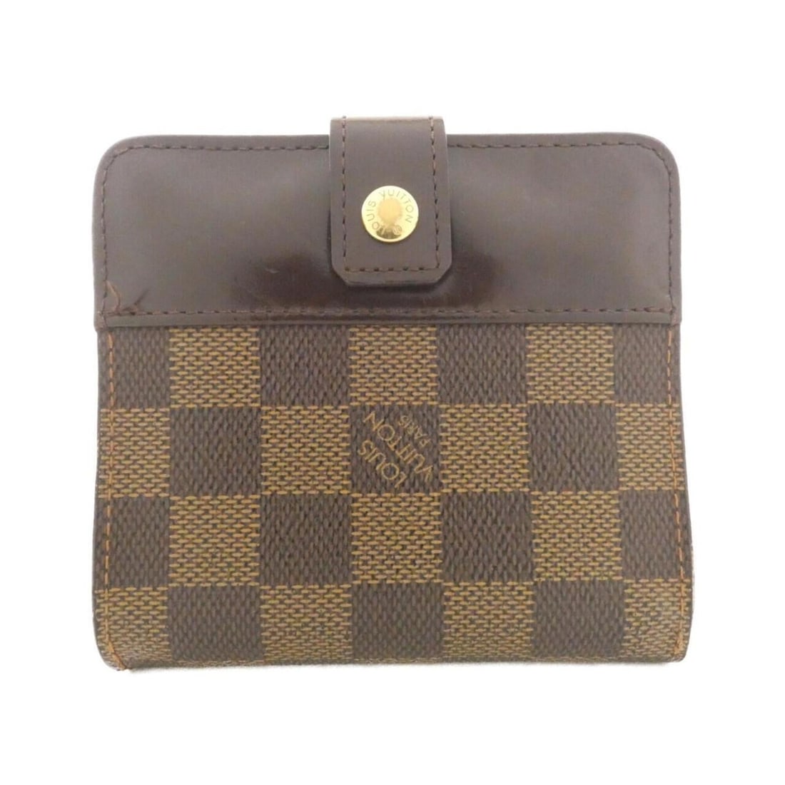 Louis Vuitton Damier Compact Zip N61668 Wallet: --- Catalog ---Category: SizeSize (HxWxD): 10cm x 11cm x 3cm / 3.93'' x 4.33'' x 1.18''Category: DesignType: Wallet (bi-fold)Color: EbeneGender: WomenMaterial: Coated canvas Category: GeneralMPN: N616