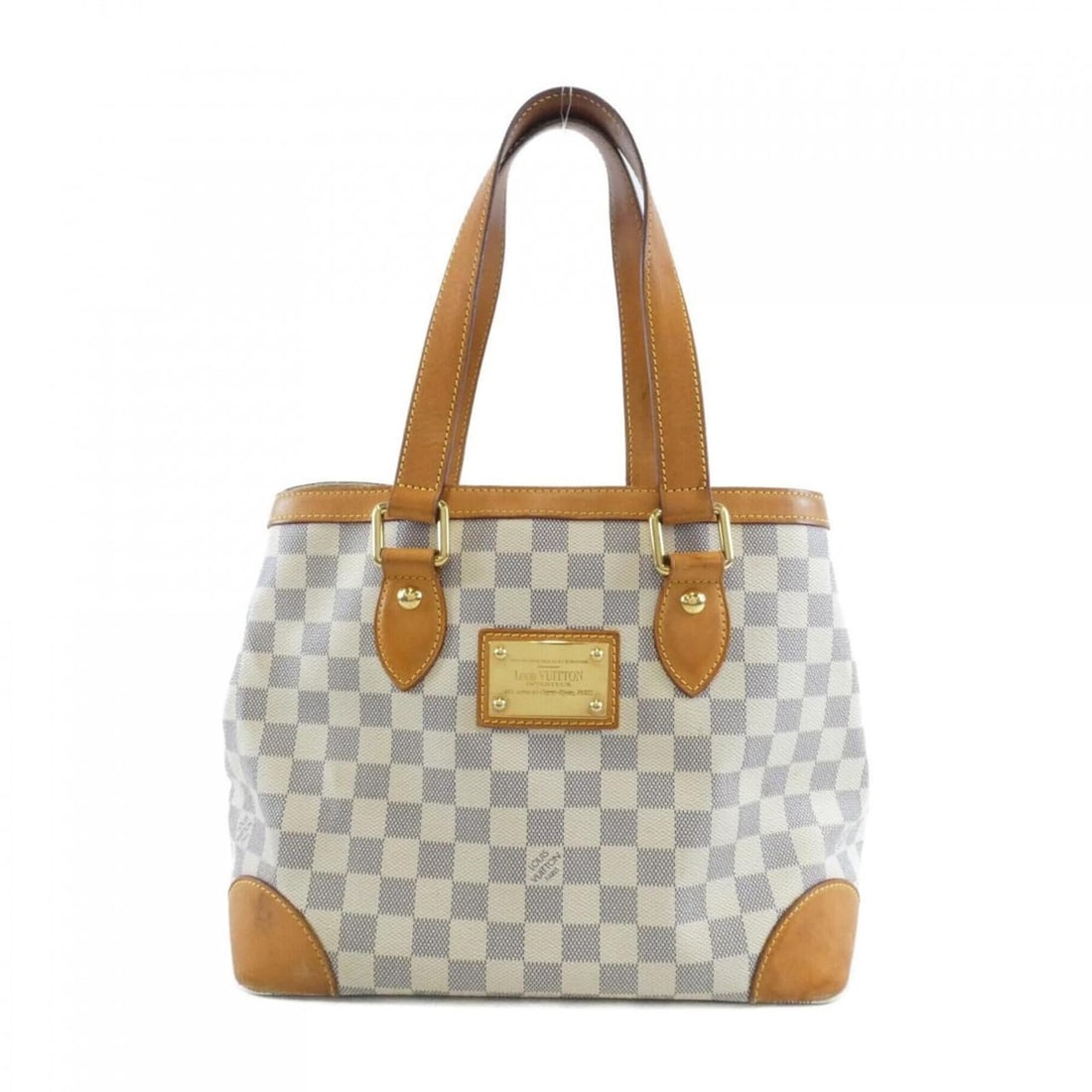Louis Vuitton Damier Azur Hampstead PM N51207 Handbag: --- Catalog ---Category: SizeSize (HxWxD): 24cm x 28cm x 18cm / 9.44'' x 11.02'' x 7.08''Category: DesignType: HandbagColor: AzurGender: WomenMaterial: Coated canvas Hardware Color: GoldCategory: Gene