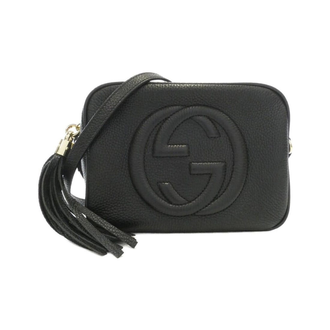 Gucci Soho 308364 A7M0G Shoulder Bag: --- Catalog ---Category: SizeSize (HxWxD): 15cm x 20cm x 7cm / 5.9'' x 7.87'' x 2.75''Category: DesignType: Shoulder bagColor: BlackGender: WomenMaterial: Leather Category: GeneralMPN: 308364 A7M0GBra
