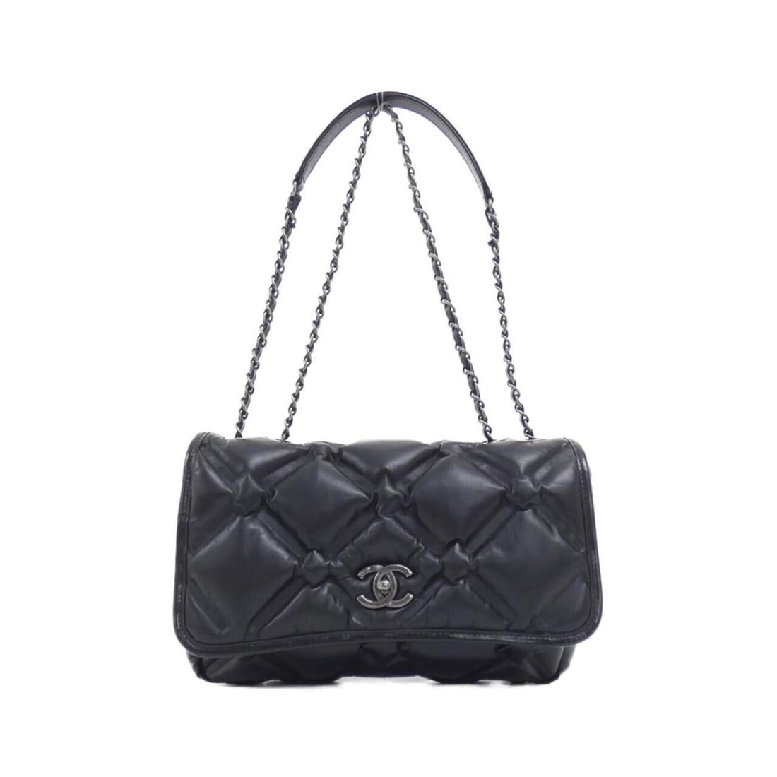 Chanel 93602 Shoulder Bag: --- Catalog ---Category: SizeSize (HxWxD): 19cm x 28cm x 7cm / 7.48'' x 11.02'' x 2.75''Category: DesignType: Pouch, Shoulder bagColor: BlackGender: WomenMaterial: Leather Category: GeneralMPN: