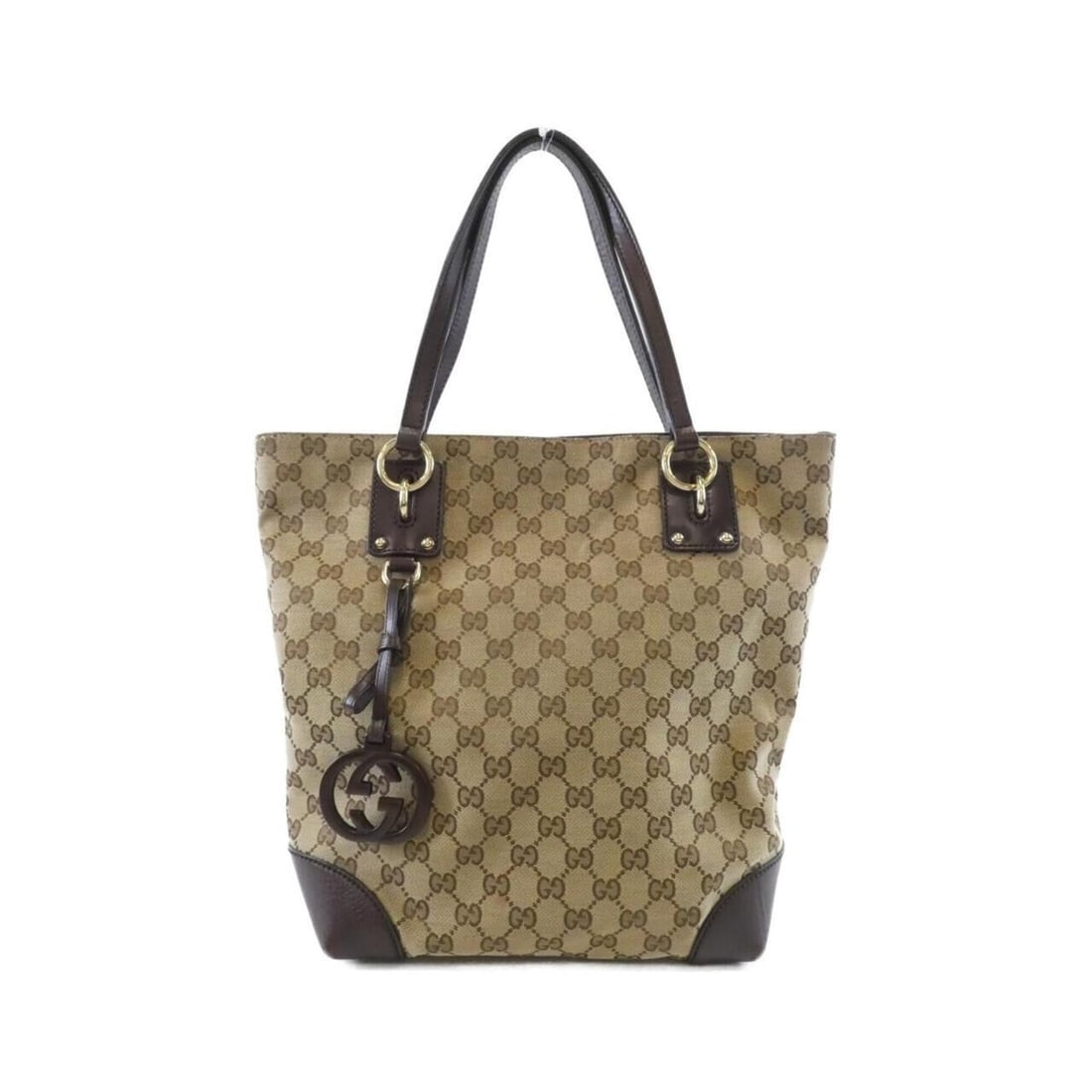 Gucci 247237 F4CLG Handbag: --- Catalog ---Category: SizeSize (HxWxD): 30cm x 25cm x 12cm / 11.81'' x 9.84'' x 4.72''Category: DesignType: HandbagColor: Beige, Dark brownGender: WomenMaterial: GG canvas , Leather Category: