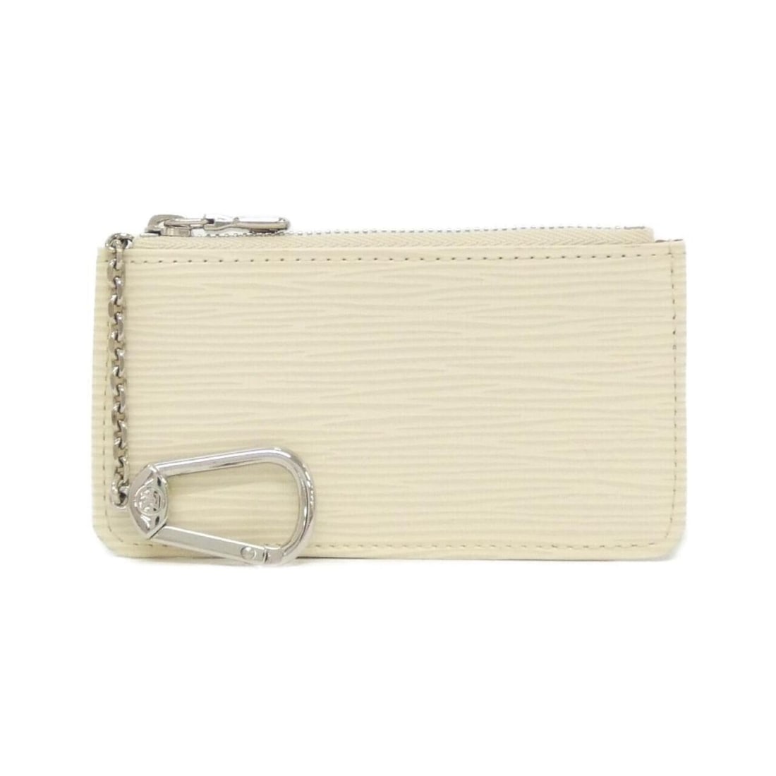 Louis Vuitton Epi Pochette Clé M6380J Coin & Key Case: --- Catalog ---Category: SizeSize (HxWxD): 7cm x 12.5cm x 1cm / 2.75'' x 4.92'' x 0.39''Category: DesignType: Coin purse/coin caseColor: LV Off White, WhiteGender: Women,MenMaterial: Leather Leather/F
