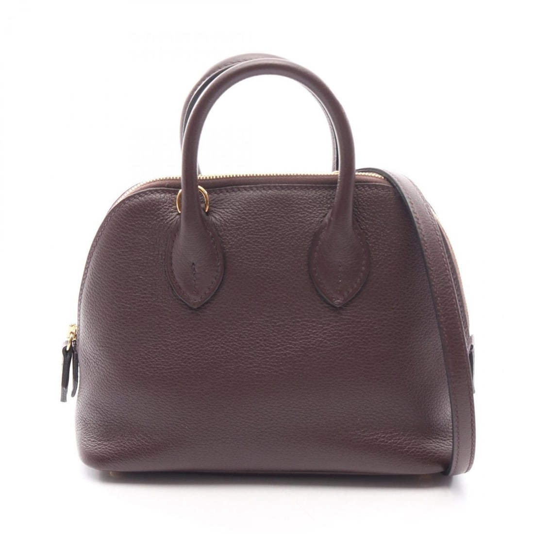 Hermes Bolide 1923 Mini 2-Way Handbag, Leather, Evercolor, Women's, Brown/Pink Tones: --- Catalog ---Category: SizeSize (HxWxD): 13.5cm x 17.5cm x 7.5cm / 5.31'' x 6.88'' x 2.95''Category: DesignType: HandbagColor: Brown, PinkGender: WomenMaterial: Evercalf leather , Leather Category: 