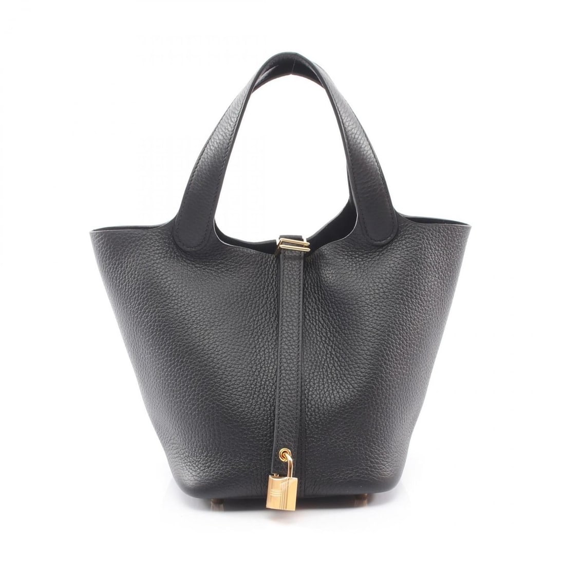 Hermes Picotin Lock PM Handbag, Leather, Taurillon Clemence Women's, Black: --- Catalog ---Category: SizeSize (HxWxD): 18.5cm x 19cm x 13.5cm / 7.28'' x 7.48'' x 5.31''Category: DesignType: HandbagColor: BlackGender: WomenMaterial: Taurillon clemence leather Category: General