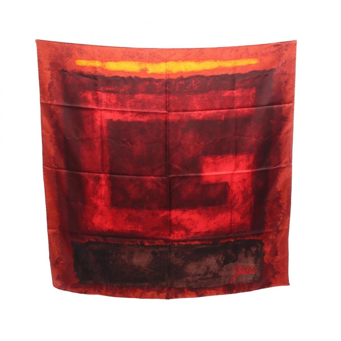 Gucci scarf/muffler, silk, women's, burgundy/multicolor.: --- Catalog ---Category: SizeSize (LxW): 85cm x 85cm / 33.46'' x 33.46''Category: DesignType: ScarfColor: Bordeaux, Multi-colorGender: WomenMaterial: Silk Category: GeneralBrand: Gucci--- Item List --