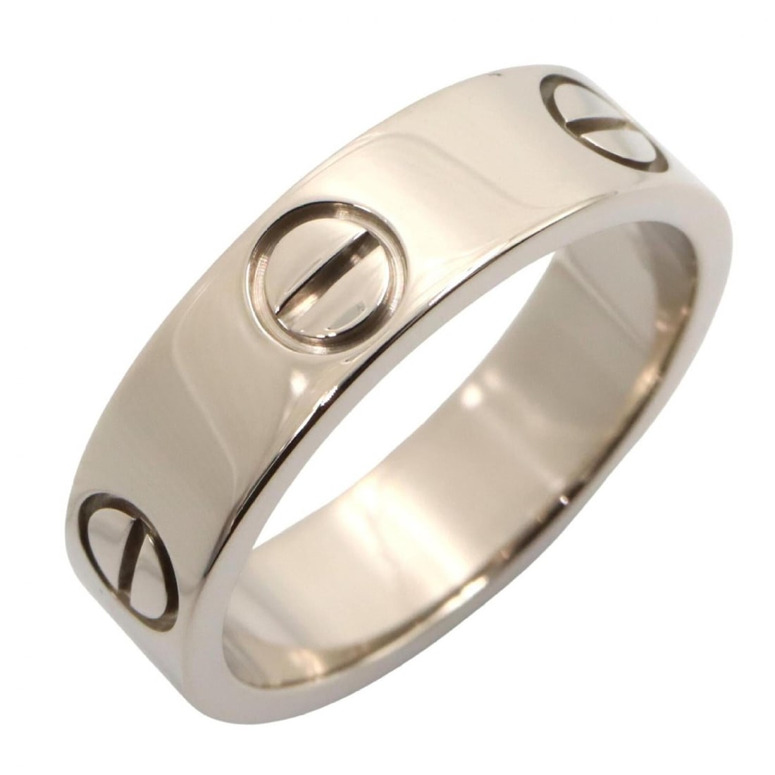 Cartier Love Ring, 18K White Gold (18KWG), Women's, Silver Tone: --- Catalog ---Category: SizeJP Size: 12US Size: 6.5Category: DesignType: Band ringColor: SilverGender: WomenMaterial: White gold (18K)Category: GeneralBrand: Cartier--- Item List ---Section: Conditio