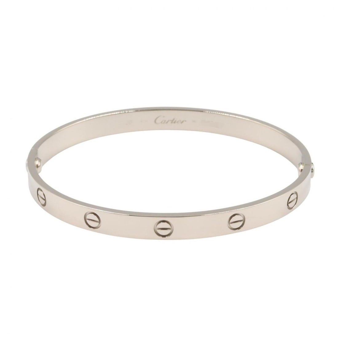 Cartier Love Bracelet, 18K White Gold (WG), Silver Tone, for Men and Women. (1 of 11)