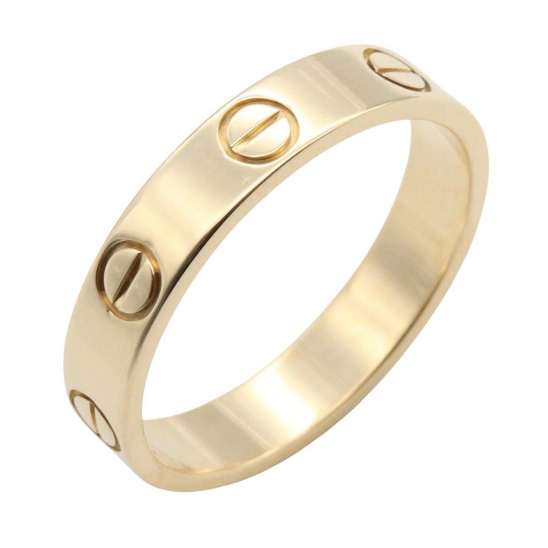 Cartier Mini Love Ring, 18K (Yellow Gold), Women's Jewelry, Gold Tone: --- Catalog ---Category: SizeJP Size: 10US Size: 5.5Category: DesignType: Band ringColor: GoldGender: WomenMaterial: Yellow gold (18K)Category: GeneralBrand: Cartier--- Item List ---Section: Condition