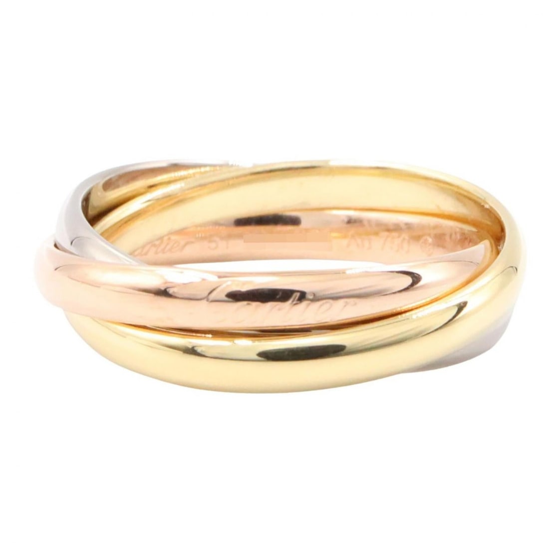 Cartier Trinity Ring - Ring/Finger Jewelry 18K (Yellow Gold), 18KWG (White 18KPG (Pink Gold) Women's: --- Catalog ---Category: SizeJP Size: 10.5US Size: 5.5Category: DesignType: Band ringColor: Gold, SilverGender: WomenMaterial: Pink gold (18K), White gold (18K), Yellow gold (18K)Category: GeneralBran