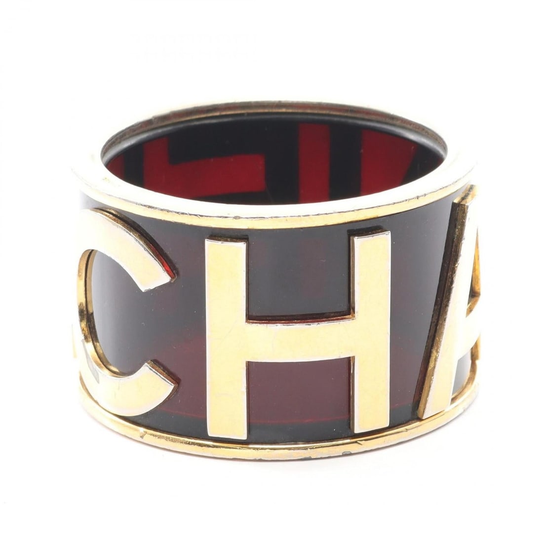 Chanel Bangle Accessory, Gold Plated (GP), Women's, Gold/Black Tones: --- Catalog ---Category: DesignType: BangleColor: Black, GoldGender: WomenMaterial: Gold platingCategory: GeneralBrand: Chanel--- Item List ---Section: ConditionRanking: Rank AB Used - Traces of usage