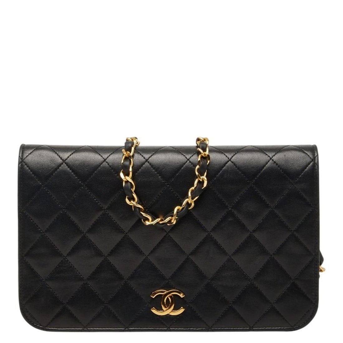 Chanel Coco Mark Matelassé Crossbody Chain Shoulder Bag, Black Lambskin, Women's CHANEL: --- Catalog ---Category: SizeSize (HxWxD): 15cm x 24cm x 5.5cm / 5.9'' x 9.44'' x 2.16''Category: DesignType: Shoulder bagColor: BlackGender: WomenMaterial: Leather Category: GeneralBrand: Chanel--- I