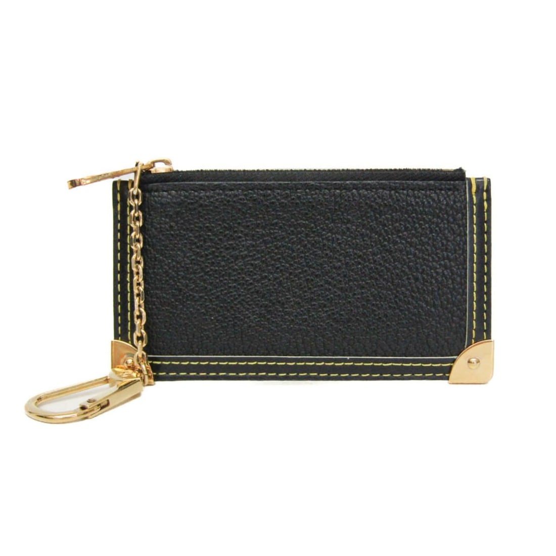 Louis Vuitton Suhali Key Pouch M91824 Women,Men Suhali Leather Coin Purse/coin Case Noir: --- Catalog ---Category: SizeSize (HxWxD): 6.5cm x 12.5cm / 2.55'' x 4.92''Strap / Chain Length: 10cm / 3.93''Category: DesignType: Coin purse/coin caseColor: NoirGender: Women,MenClosure: ZipperMater