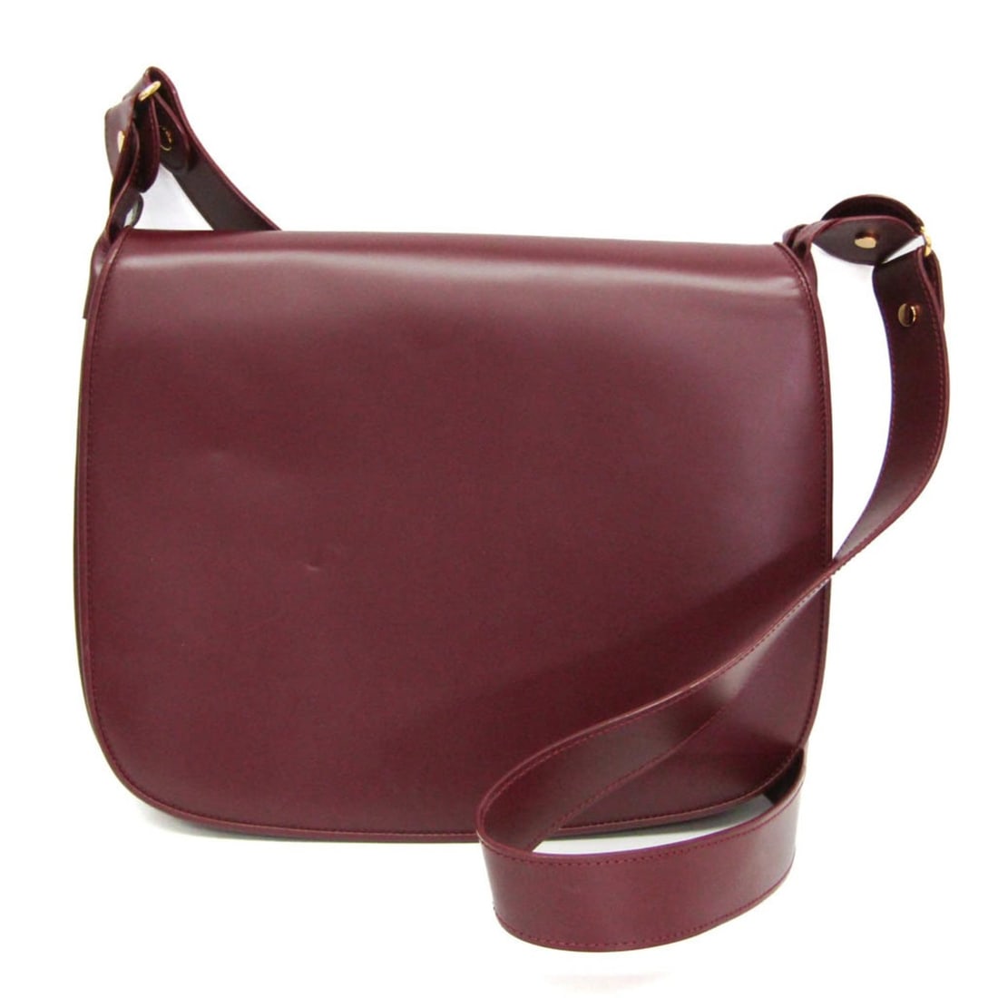 Cartier Must Women's Leather,Suede Shoulder Bag Bordeaux (1 of 15)