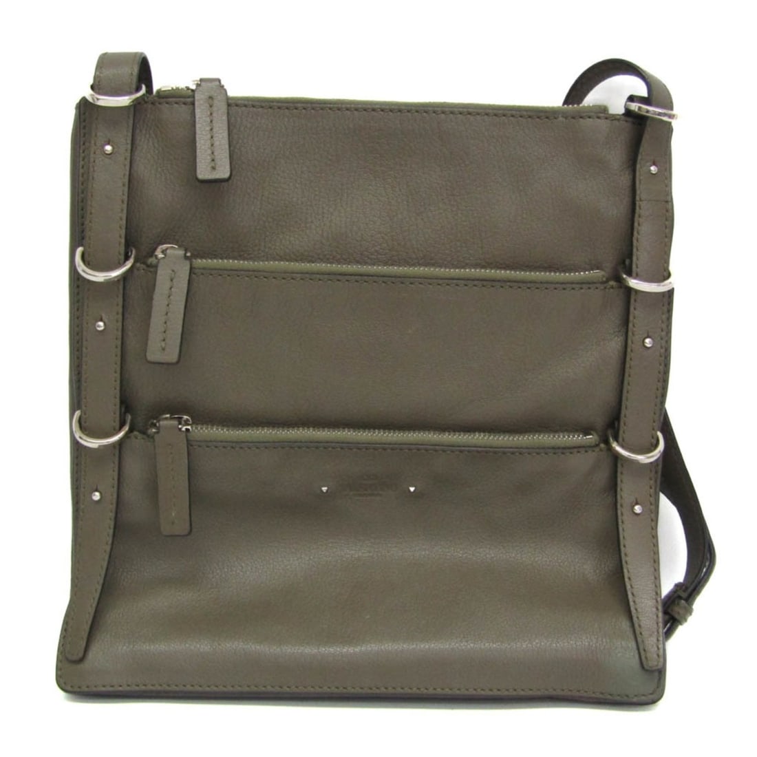 Valentino Garavani Women's Leather Shoulder Bag Khaki: --- Catalog ---Category: SizeSize (HxWxD): 31cm x 29cm x 3.5cm / 12.2'' x 11.41'' x 1.37''Strap Length: 92cm - 102cm / 36.22'' - 40.15''Category: DesignType: Shoulder bagColor: KhakiGender: WomenClosu