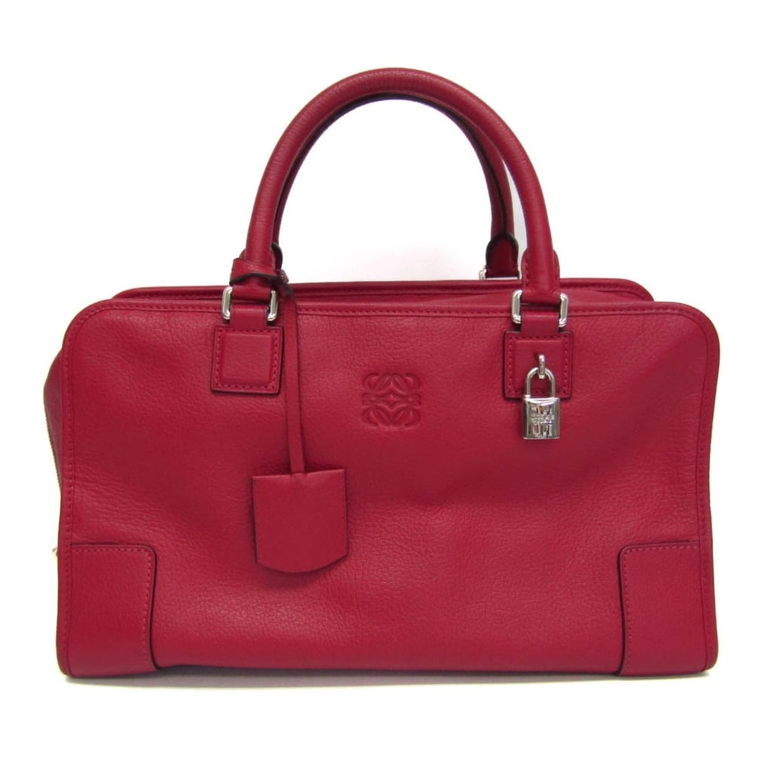 Loewe Amazona 36 Women's Leather Handbag Pink: --- Catalog ---Category: SizeHandle Drop: 13.50cm / 5.31''Size (HxWxD): 21.5cm x 36cm x 15cm / 8.46'' x 14.17'' x 5.9''Handle Length: 37cm / 14.56''Category: DesignType: HandbagColor: PinkGender: Wome
