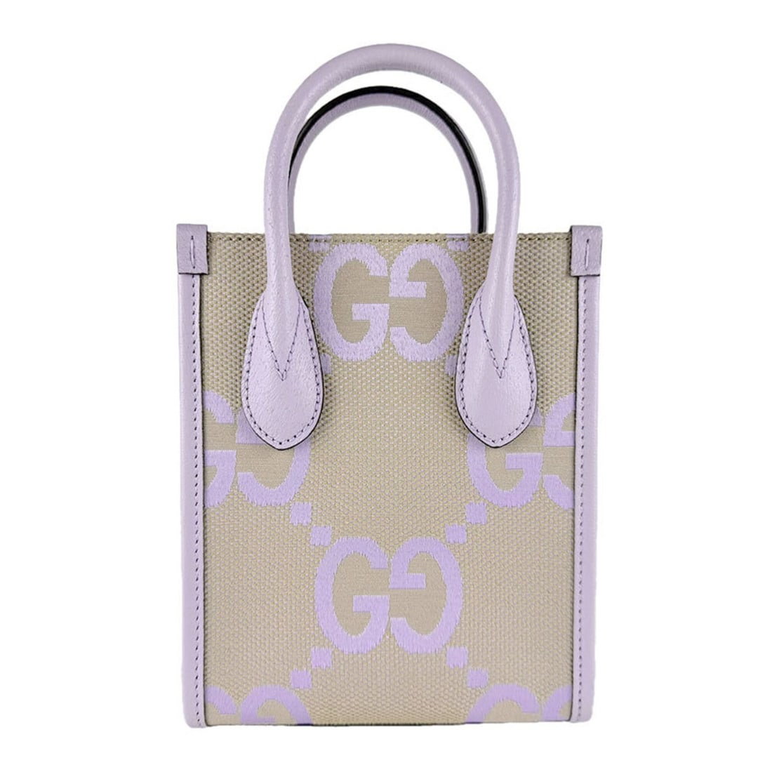 Gucci Jumbo GG handbag/shoulder bag, canvas and leather, purple beige, women's, 671623 z9728: --- Catalog ---Category: SizeSize (HxWxD): 20cm x 16cm x 5cm / 7.87'' x 6.29'' x 1.96''Category: DesignType: Handbag, Shoulder bagColor: Beige, PurpleGender: WomenMaterial: GG canvas , Leather Categor