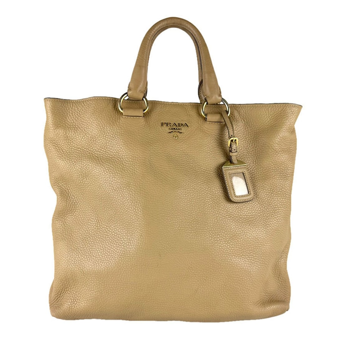 Prada PRADA Shoulder Bag Handbag Leather Camel Women's z9729 (1 of 15)