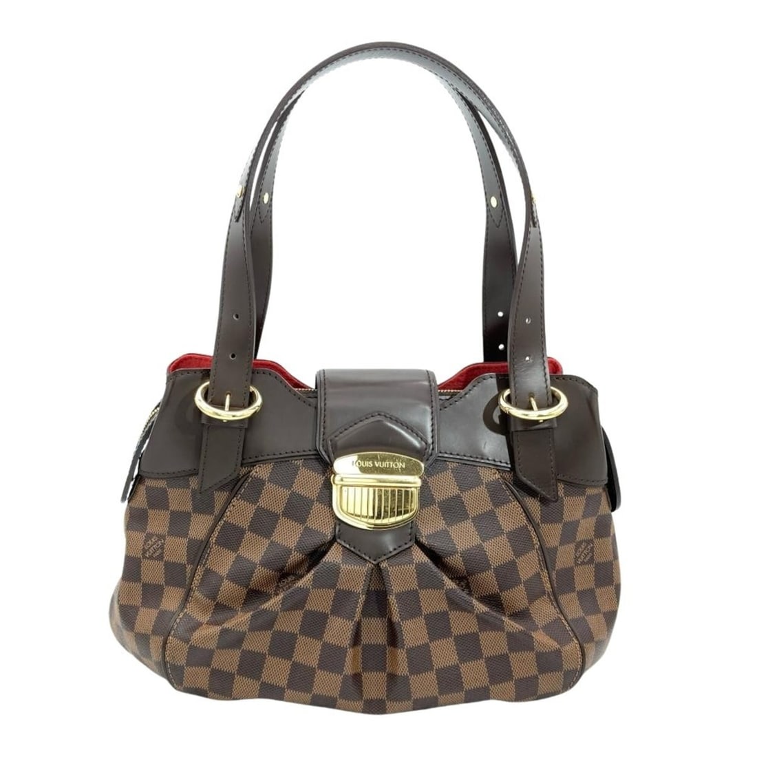 Louis Vuitton Sistina PM Shoulder Bag, Damier Ebene, N41542, Brown with Gold Hardware, FL0151,: --- Catalog ---Category: SizeSize (HxWxD): 22cm x 35cm x 13cm / 8.66'' x 13.77'' x 5.11''Category: DesignType: Shoulder bagColor: BrownGender: WomenMaterial: Damier Canvas Category: GeneralMPN: N41542