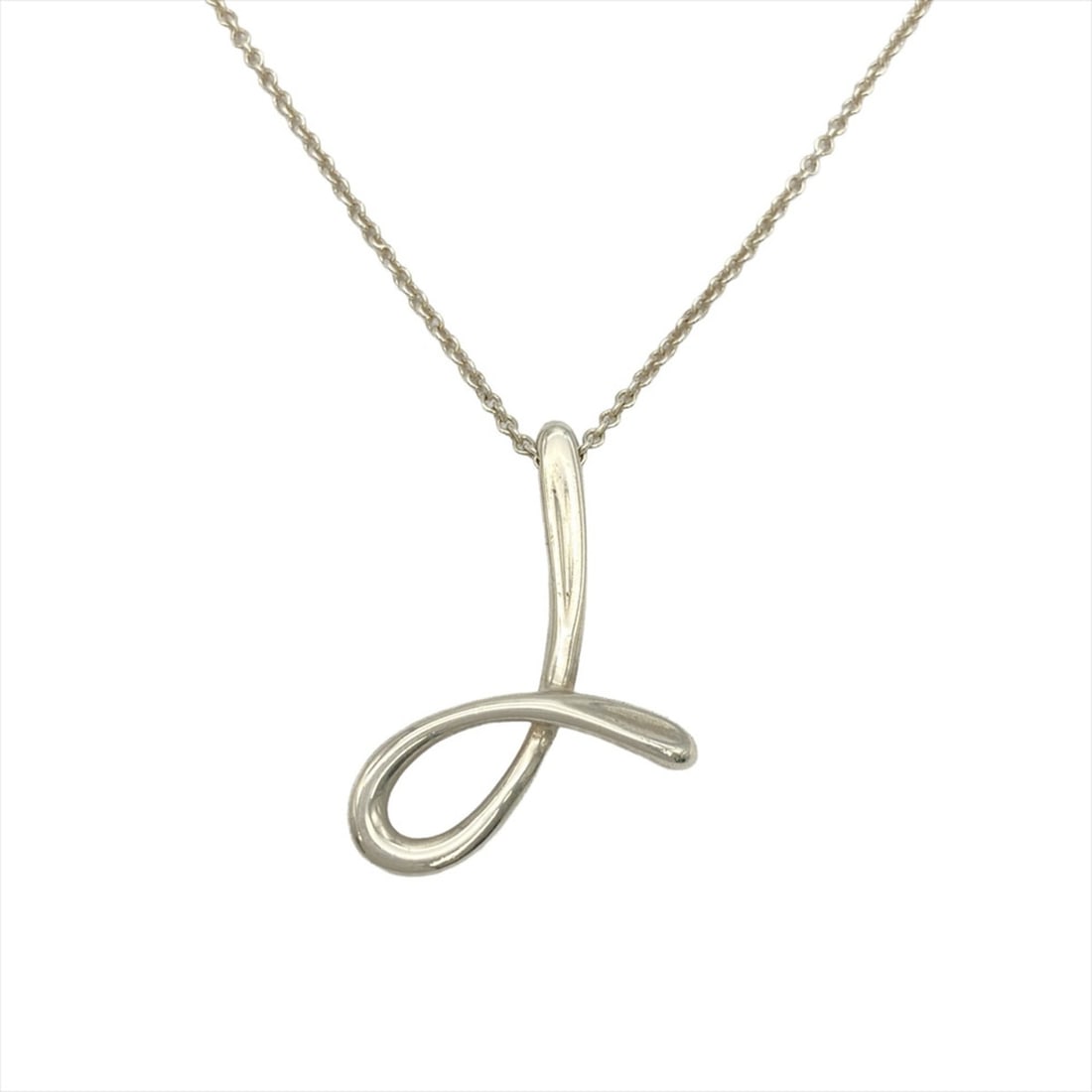 Tiffany & Co. Initial J Necklace, SV925, 5.5g, Silver, by Elsa Peretti: --- Catalog ---Category: SizePendant Size: 32mm x 22mm / 1.25'' x 0.86''Neck Circumference: 45 cm / 17.71''Category: DesignColor: SilverGender: WomenMaterial: Silver 925Necklace Type: NecklaceCategory