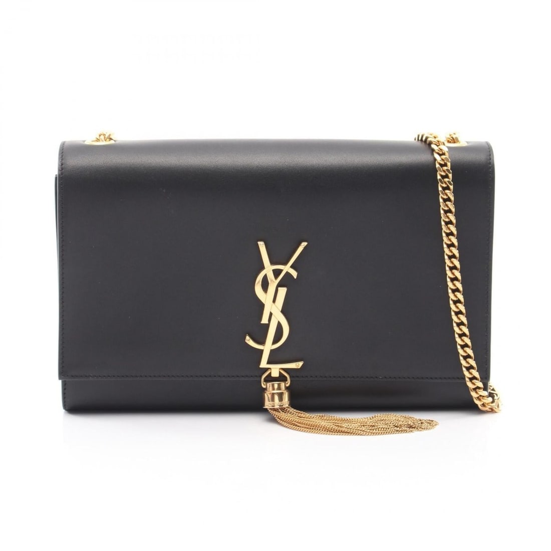 Yves Saint Laurent Saint Laurent Paris Kate Monogram Shoulder Bag/Handbag, Leather, Women's, Black, (1 of 11)