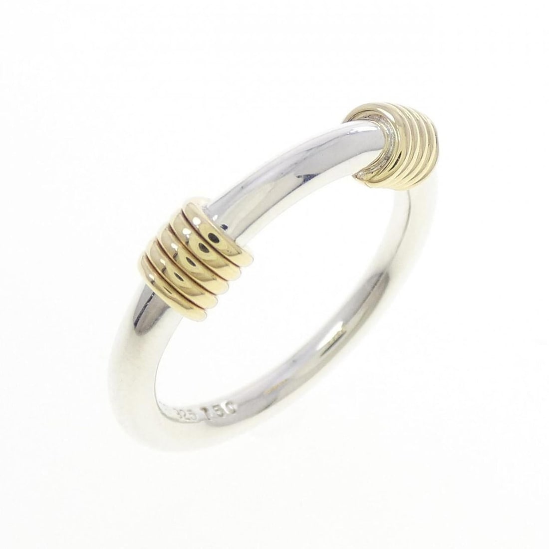 Tiffany & Co. 925 750YG Ring: --- Catalog ---Category: SizeWeight: 3.4g / 0.11oz.JP Size: 10US Size: 5.5Category: DesignType: Band ringColor: YellowMetal: Gold, SilverGender: WomenMetal Purity: 18K, Silver925Category: