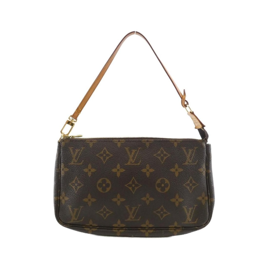 Louis Vuitton Monogram Pochette Accessoires M51980 Accessory Pouch: --- Catalog ---Category: SizeWeight: 100g / 3.52oz.Size (HxWxD): 13cm x 21cm x 3cm / 5.11'' x 8.26'' x 1.18''Handle Length: 36cm / 14.17''Category: DesignType: Pochette, PouchColor: Marron,