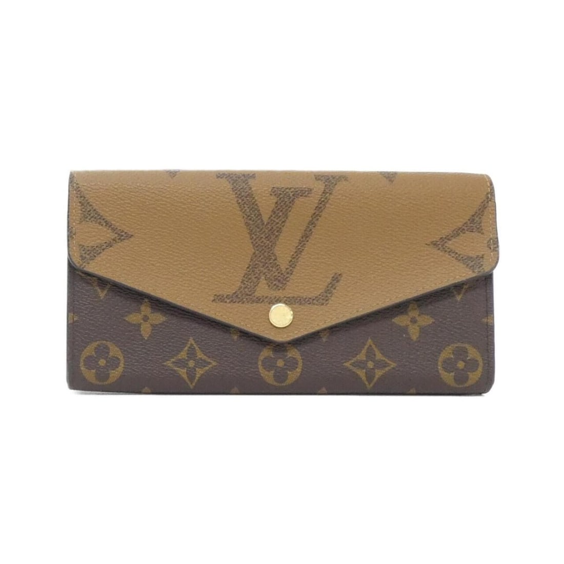 Louis Vuitton Monogram Giant Portefeuille Sarah M80726 Wallet: --- Catalog ---Category: SizeSize (HxWxD): 10cm x 19cm x 2.5cm / 3.93'' x 7.48'' x 0.98''Category: DesignType: Long wallet (bi-fold)Color: Marron, Monogram, Monogram ReverseGender: Women,MenMaterial: