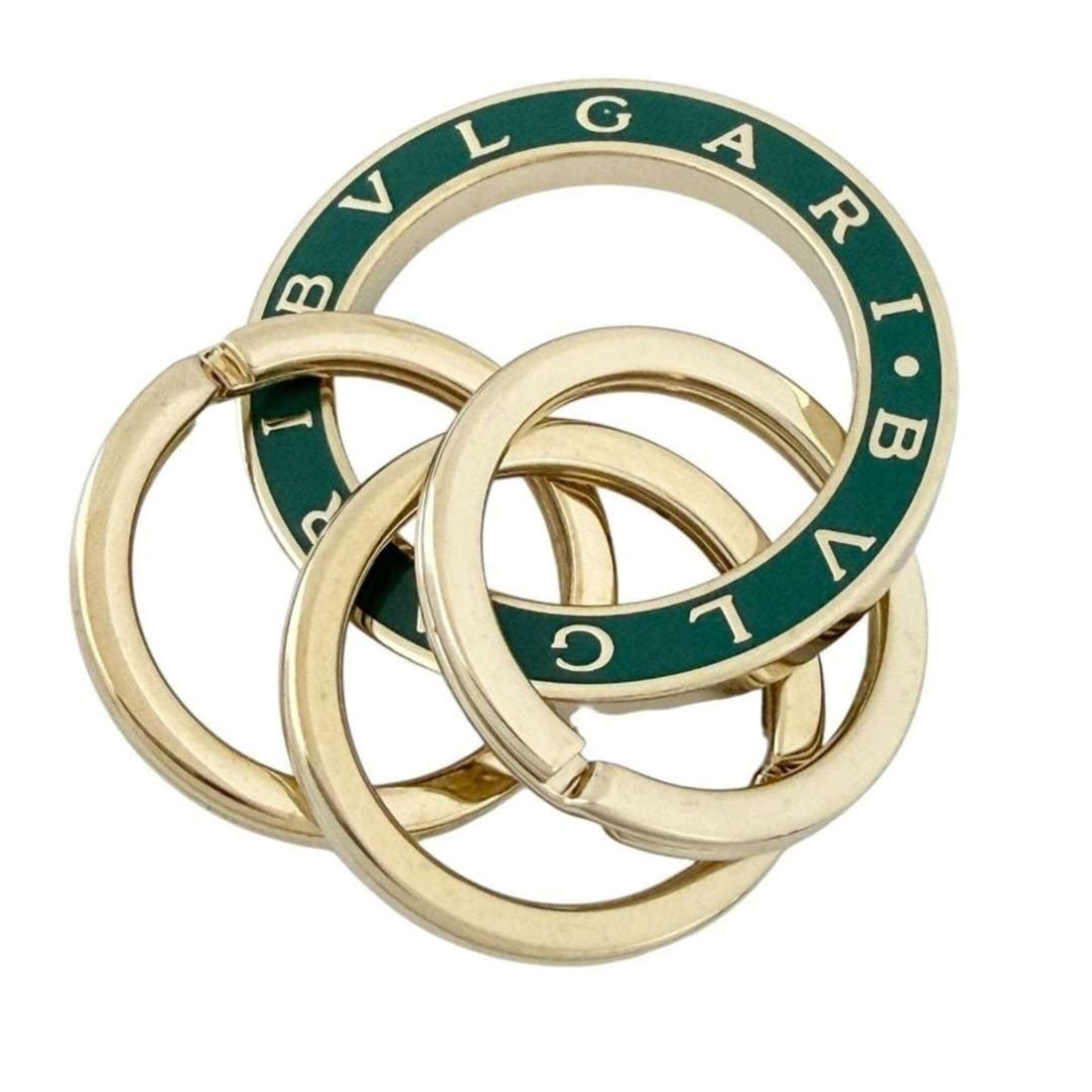 Bvlgari Men's & Women's Keyrings Keychains - Green Gold: --- Catalog ---Category: DesignType: KeyringGender: Men,WomenMaterial: MetalCategory: GeneralLine: Bvlgari BvlgariBrand: BvlgariCountry of Origin: Italy--- Item List ---Section: ConditionRanking: Rank