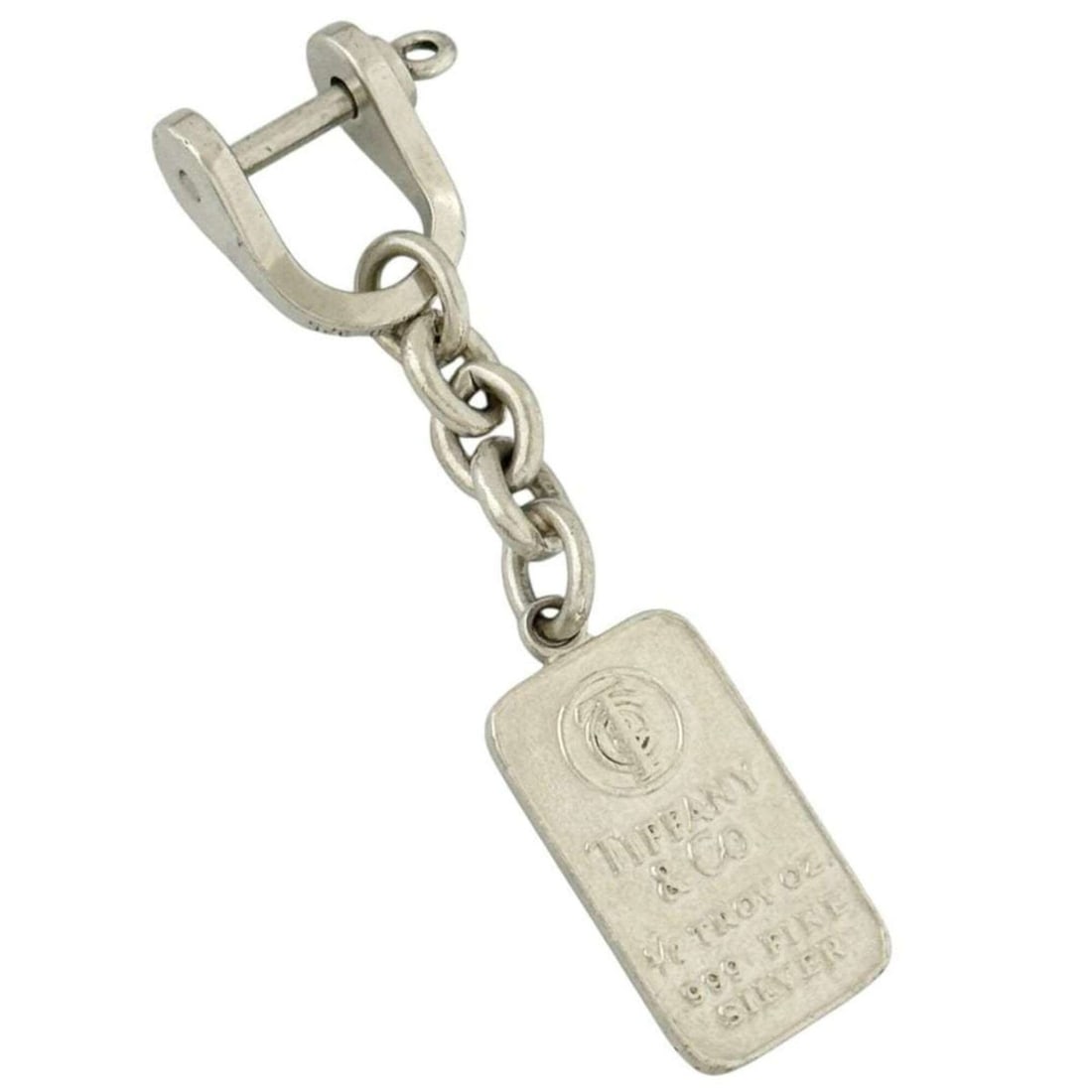 Tiffany & Co. Men's Keyring Keychain Shackle 925: --- Catalog ---Category: DesignType: KeyringColor: SilverGender: MenMaterial: Silver 925Category: GeneralBrand: Tiffany--- Item List ---Section: ConditionRanking: Rank AB Used - Traces of usage, scrat