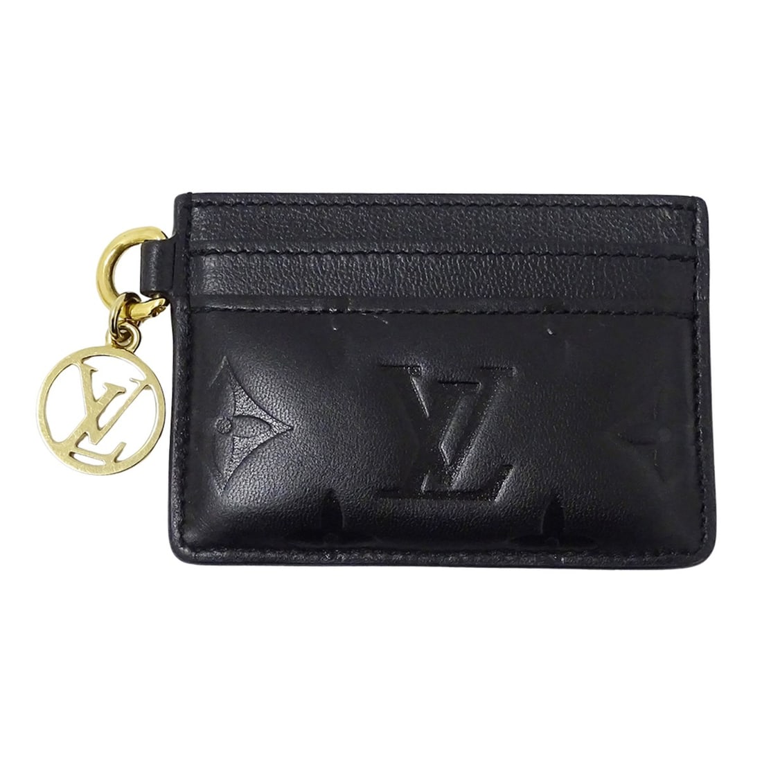 Louis Vuitton LOUIS VUITTON Business Card Holder/Card Case Monogram Women's Brand Portecarte Coussin: --- Catalog ---Category: DesignType: Card caseColor: NoirGender: WomenMaterial: Leather Leather/Fur Type: Lamb leatherCategory: GeneralLine: MonogramBrand: Louis VuittonCountry of Origin: FranceCatego
