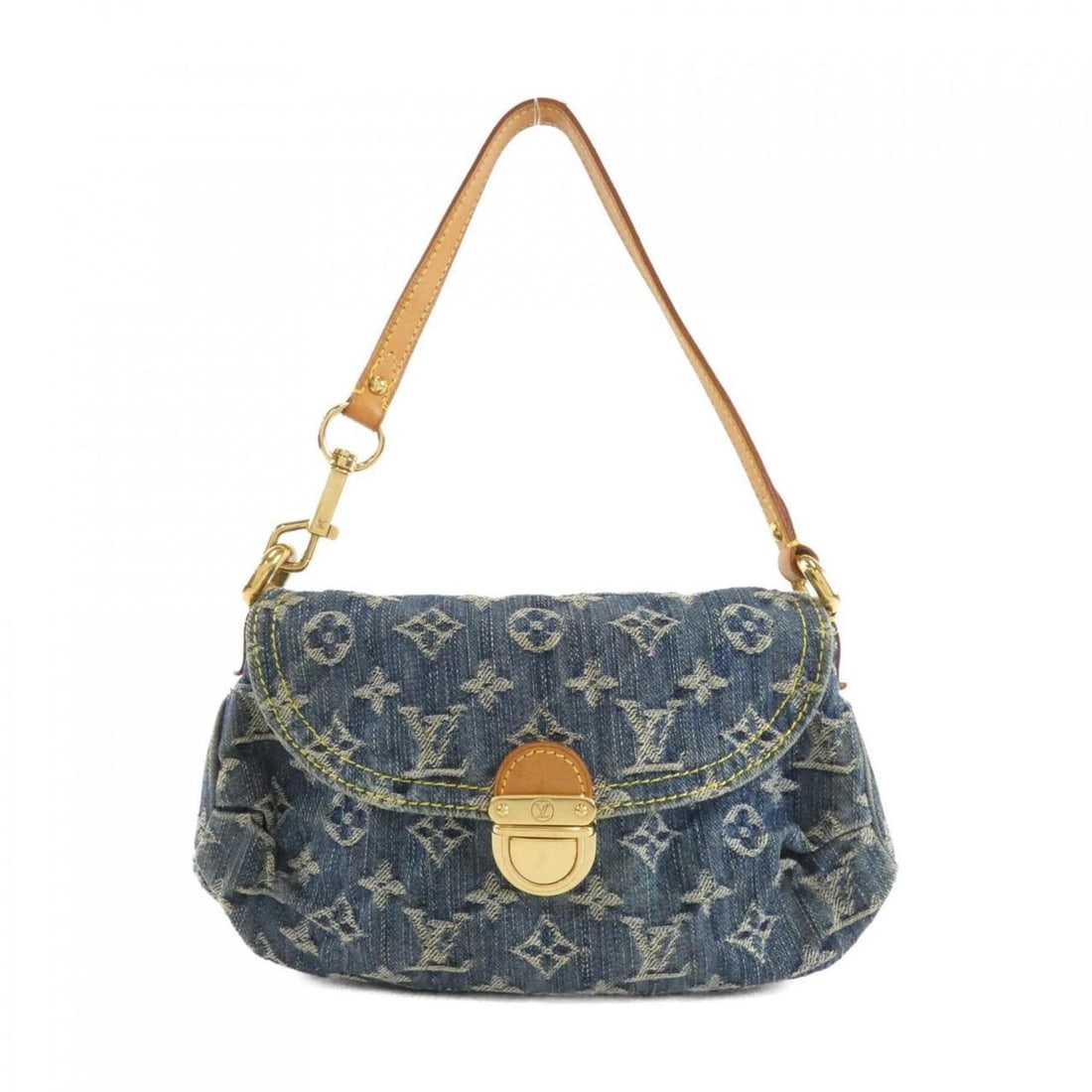 Louis Vuitton Monogram Denim Mini Pleaty M95050 Shoulder Bag: --- Catalog ---Category: SizeSize (HxWxD): 15cm x 26cm x 9cm / 5.9'' x 10.23'' x 3.54''Category: DesignType: Shoulder bagColor: BlueGender: WomenMaterial: Monogram Denim Hardware Color: GoldCategory: