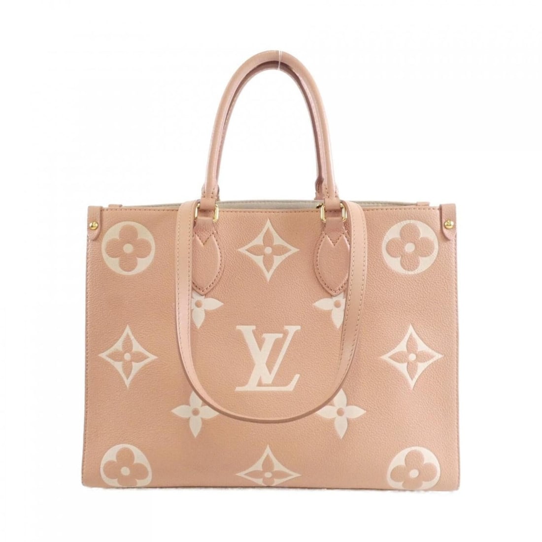 Louis Vuitton Bicolor Monogram Empreinte OnTheGo MM M46286 Handbag: --- Catalog ---Category: SizeSize (HxWxD): 27cm x 35cm x 14cm / 10.62'' x 13.77'' x 5.51''Category: DesignType: HandbagColor: PinkGender: WomenMaterial: Leather Hardware Color: GoldLeather/Fur Type: C