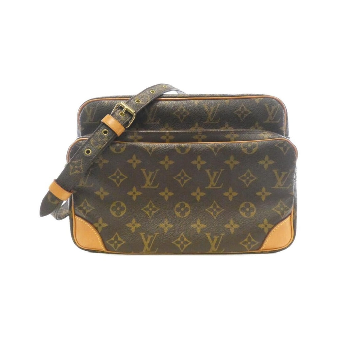 Louis Vuitton Monogram Nile M45244 Shoulder Bag: --- Catalog ---Category: SizeSize (HxWxD): 20cm x 28cm x 12cm / 7.87'' x 11.02'' x 4.72''Category: DesignType: Shoulder bagColor: Marron, MonogramGender: WomenMaterial: Coated canvas Category: