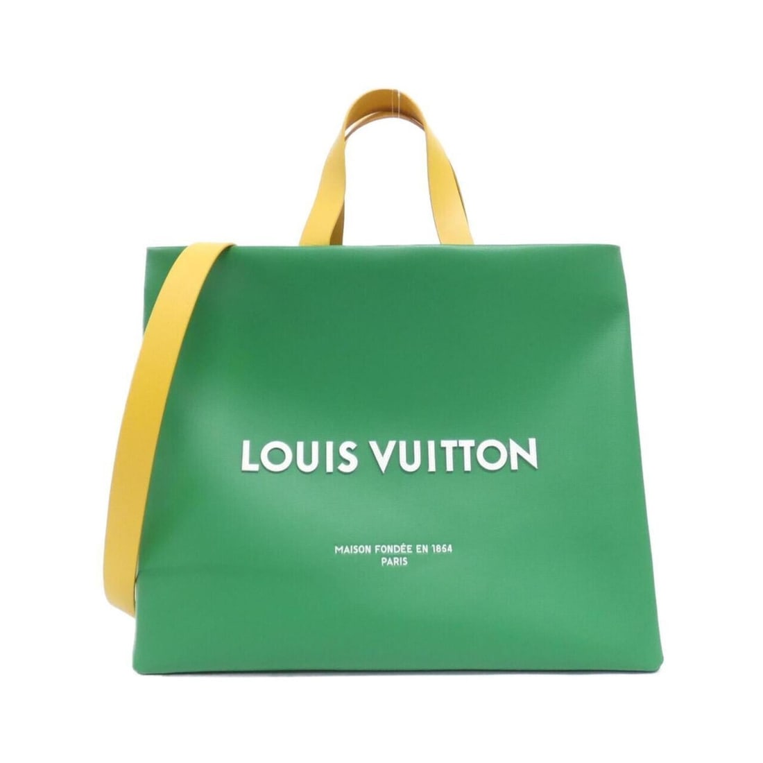 Louis Vuitton Shopper Tote MM M13982 Handbag: --- Catalog ---Category: SizeSize (HxWxD): 22cm x 40cm x 16cm / 8.66'' x 15.74'' x 6.29''Category: DesignType: Handbag, Tote bagColor: Green, VertGender: Women,MenMaterial: Leather Leather/Fur Type: