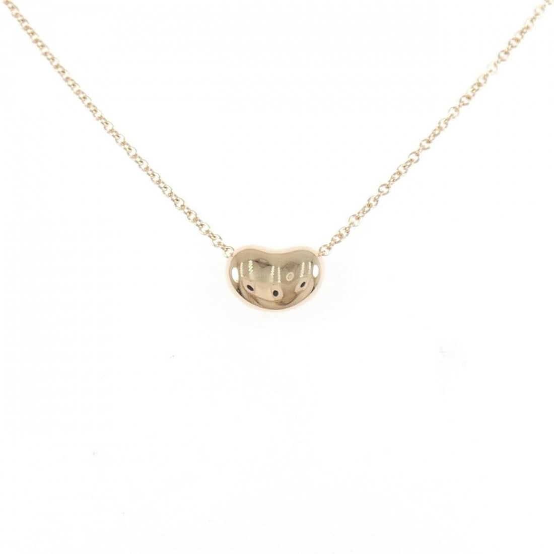 Tiffany Bean Necklace: --- Catalog ---Category: SizePendant Size: 6.3mm x 9mm / 0.24'' x 0.35''Neck Circumference: 41 cm / 16.14''Category: DesignColor: Pink goldGender: WomenMaterial: Pink gold (18K)Pendant Type: