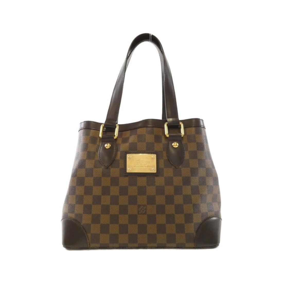 Louis Vuitton Damier Hampstead PM N51205 Handbag: --- Catalog ---Category: SizeSize (HxWxD): 24cm x 28cm x 18cm / 9.44'' x 11.02'' x 7.08''Category: DesignType: HandbagColor: EbeneGender: WomenMaterial: Coated canvas Hardware Color: GoldCategory: